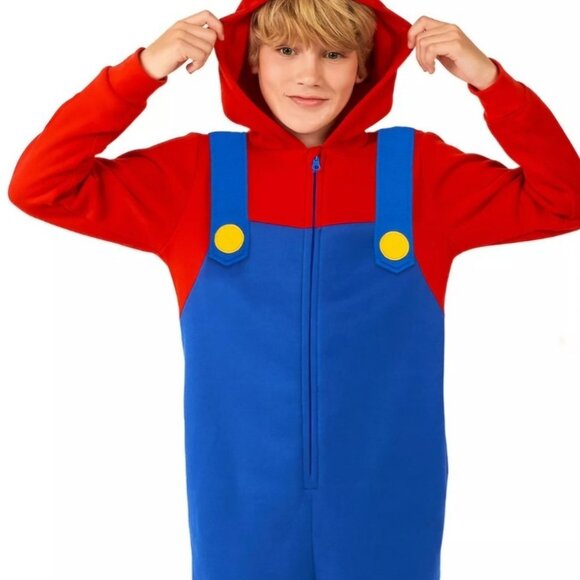 NWOT LICENSED SUPER MARIO BROTHERS BOYS ONESIE SIZE 6/7 - Picture 1 of 3
